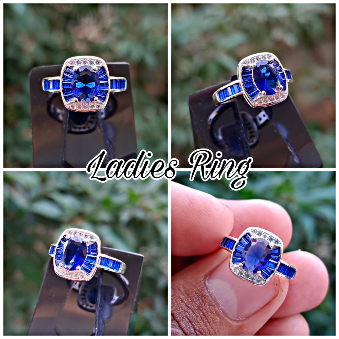 Blue Zircon Ladies Ring