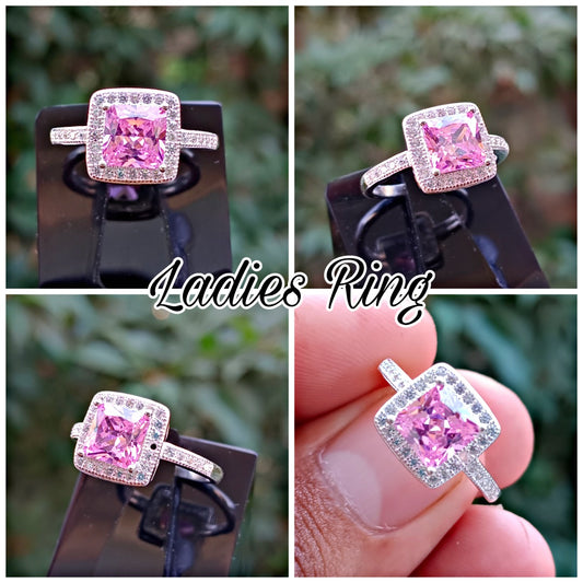 Pink Zircon Ladies Ring