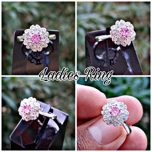 Pink Zircon Ladies Ring
