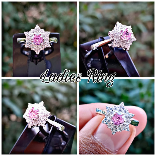 Pink Zircon Ladies Ring