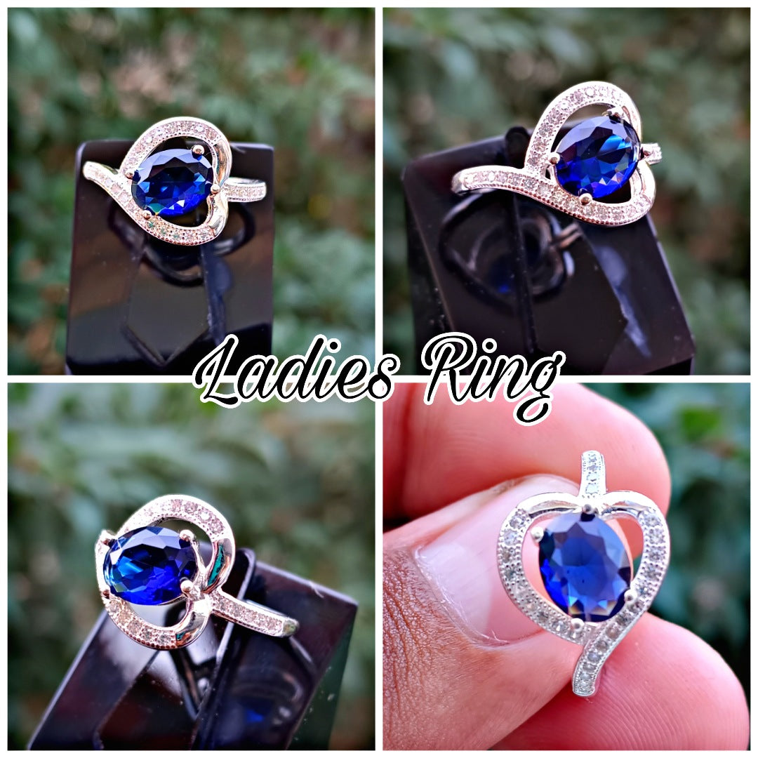 Blue Zircon Ladies Ring