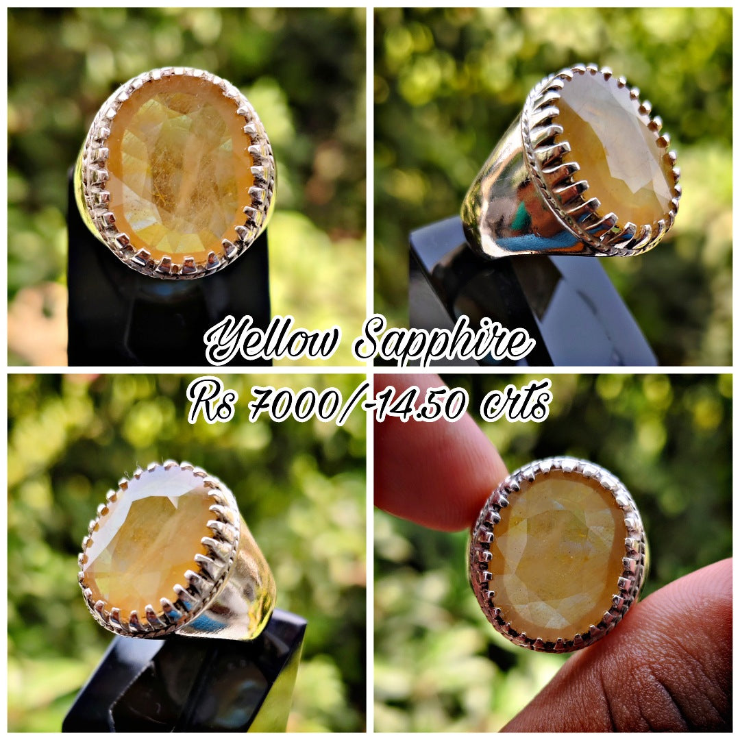 Original Pukhraj Ring for Mens