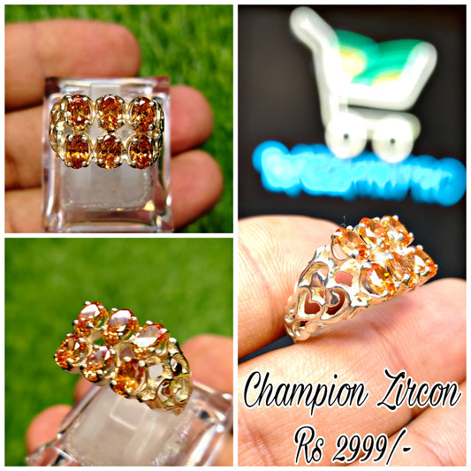 Natural Champion Zircon Ring