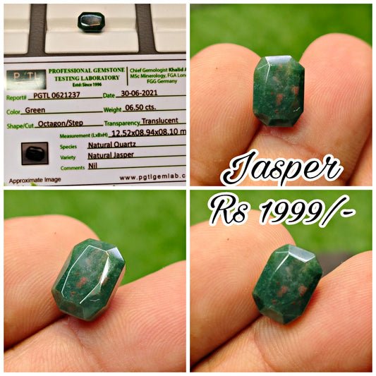 Natural Jasper With Lab Certificate