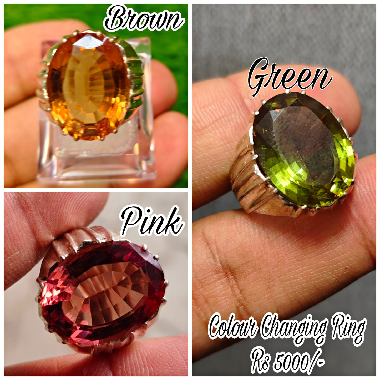 Natural Color Changing Ring