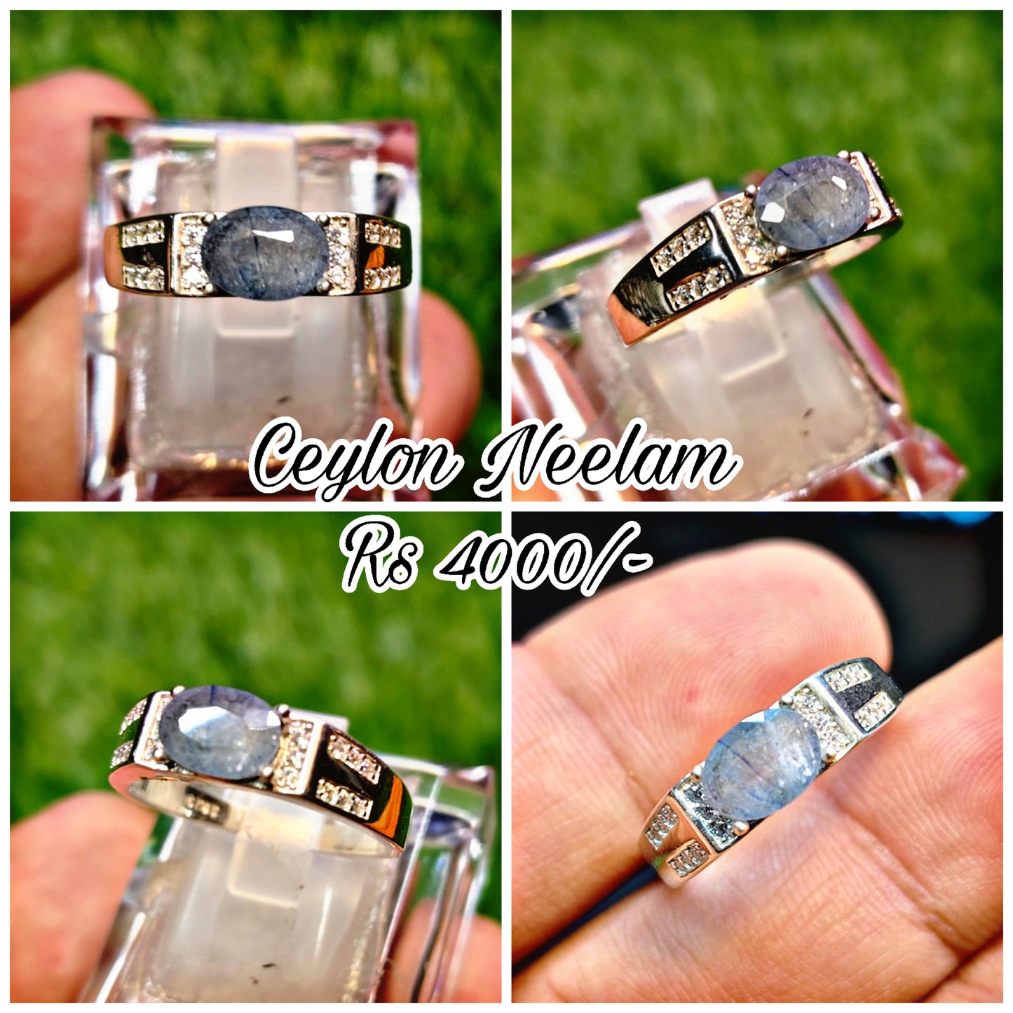 Natural Ceylon Neelam Ring