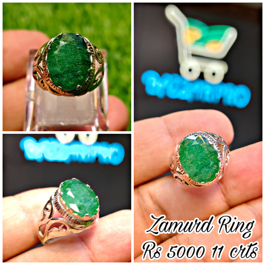 Natural Zamurd Ring For Men