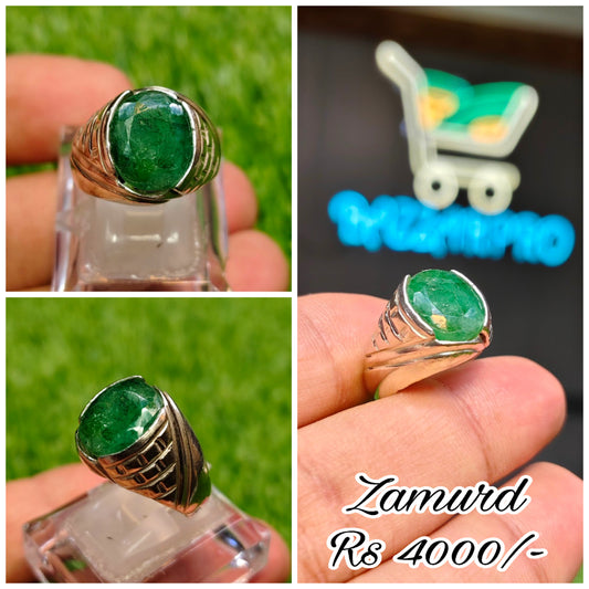 Natural Zamurd Ring For Men