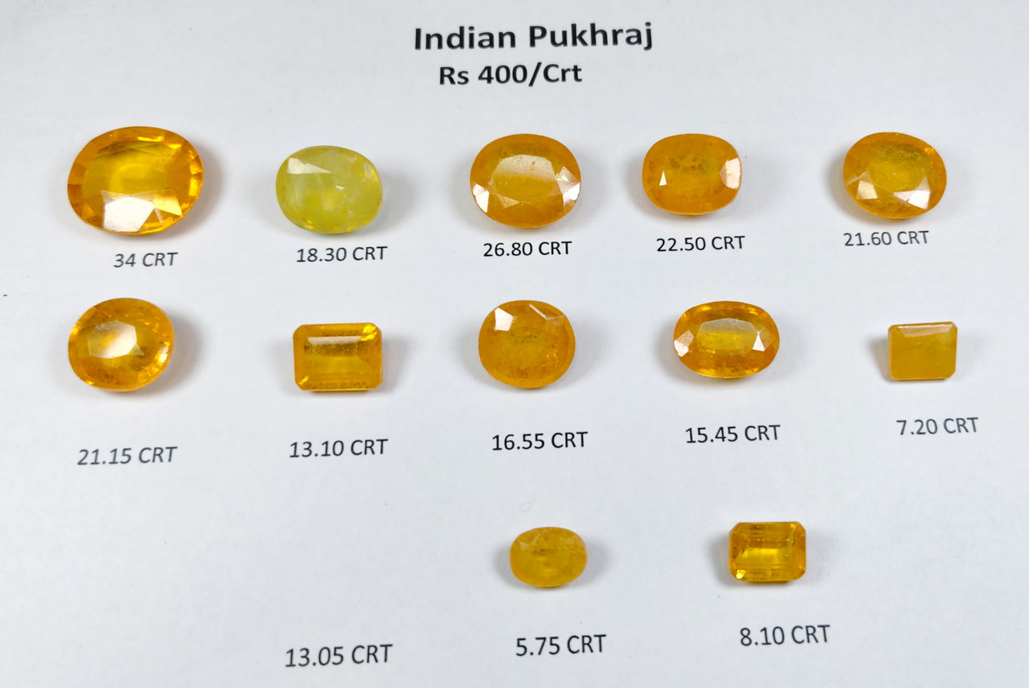 Indian Pukhraj Quality