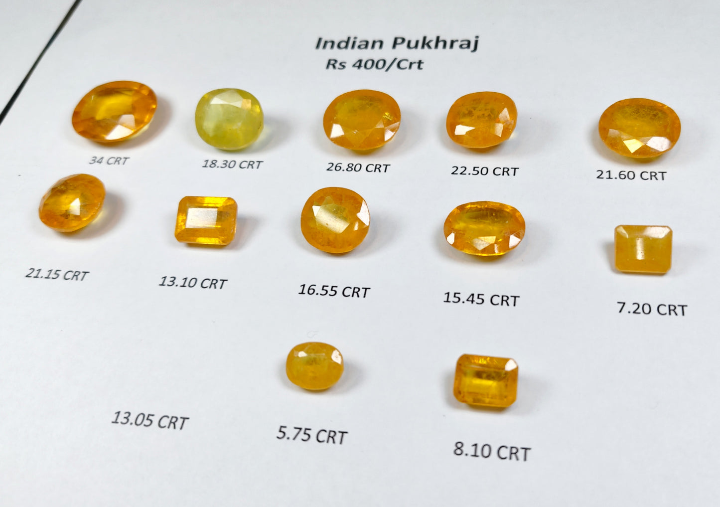 Indian Pukhraj Quality