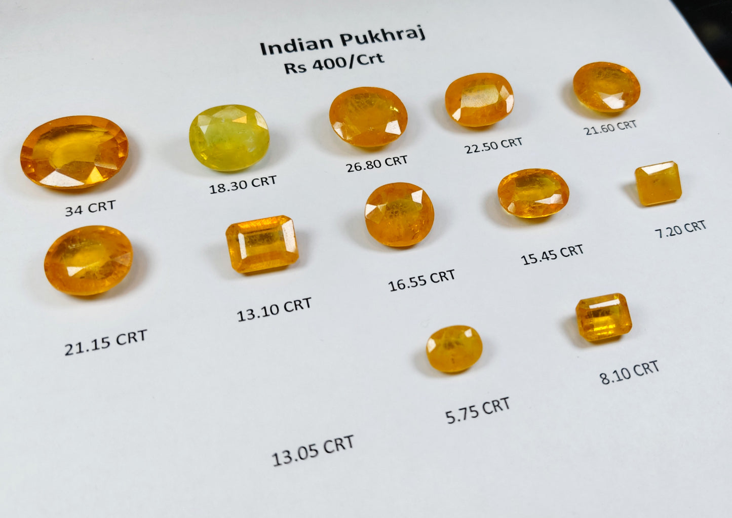 Indian Pukhraj Quality