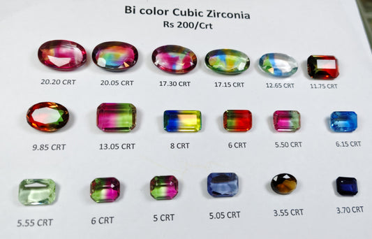 Bi Color Cubic Zirconia