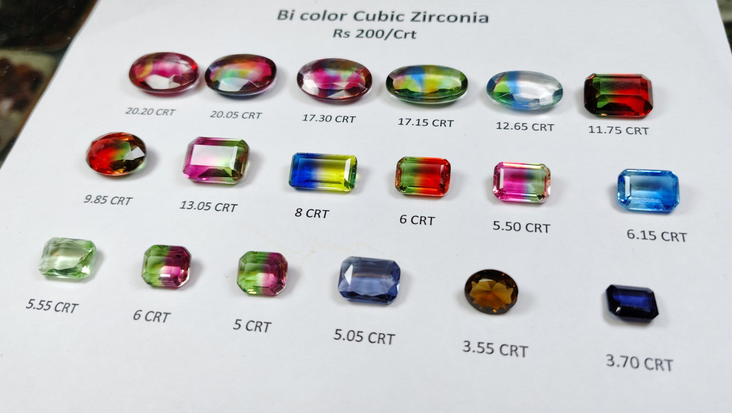 Bi Color Cubic Zirconia