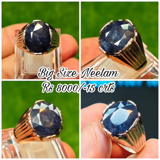 Big Size Neelam Ring