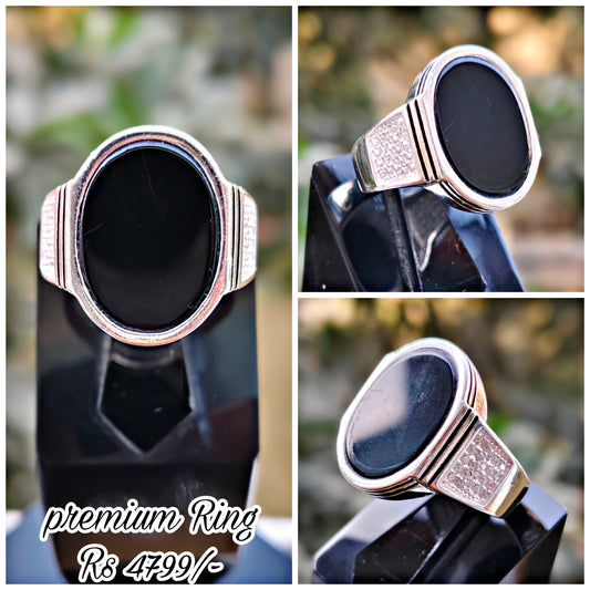 Black Aqeeq Turkish Ring