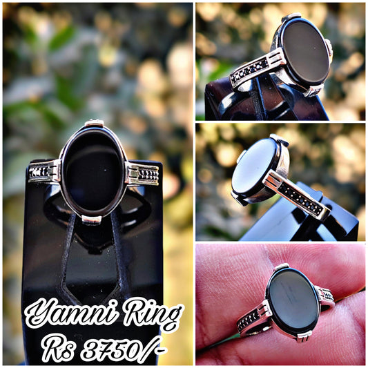 Black Aqeeq Turkish Ring