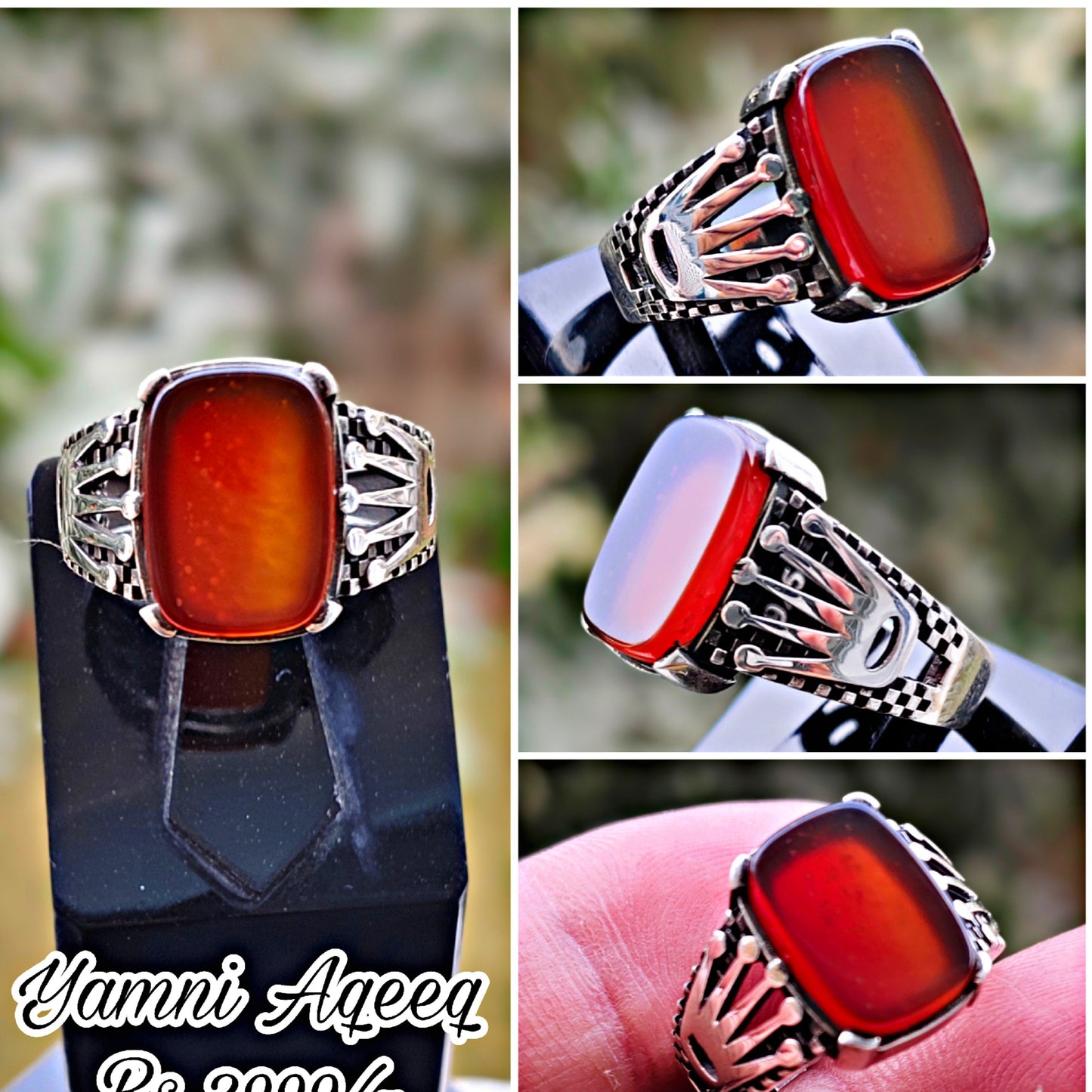 Yamni Aqeeq Turkish Ring