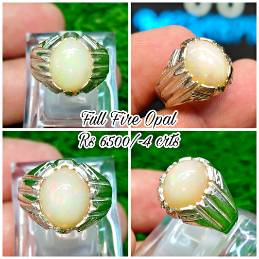 Full Fire Opal Ring