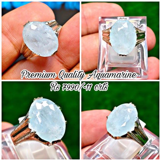 Premium Quality Aquamarine Ring