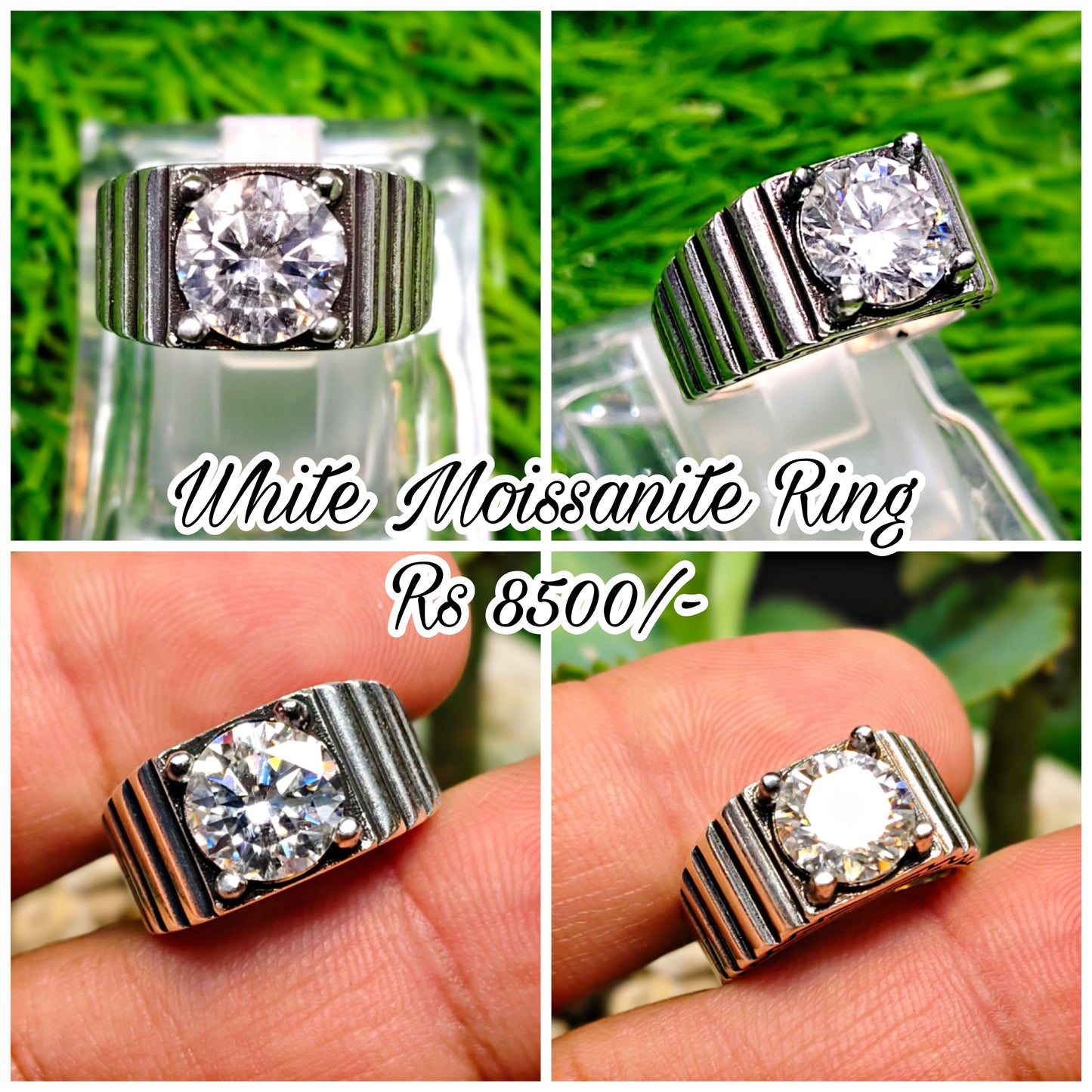 White Moissanite Diamond