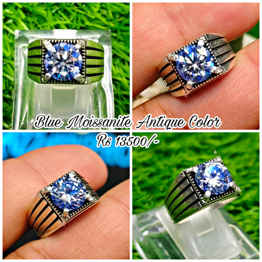 Blue Aquamarine Moissanite Diamond