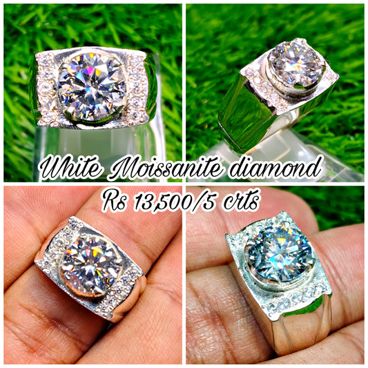 White Moissanite Diamond