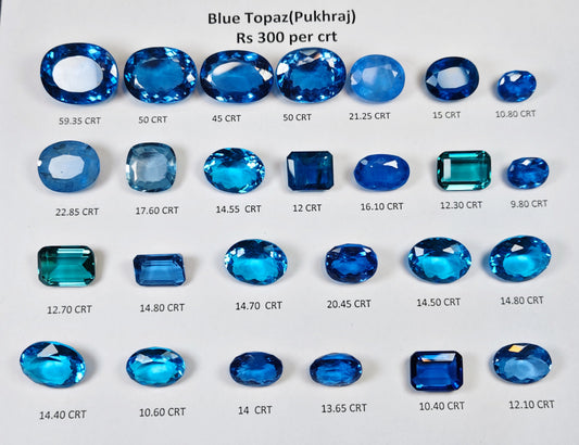 Blue Topaz (Pukhraj)