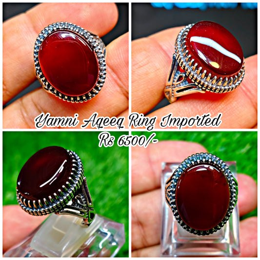 Yamni Aqeeq Ring