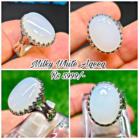 Milky White Ring