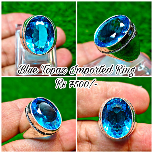 Blue Topaz Imported Ring