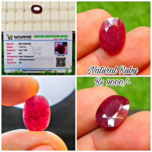 Ruby Stone With Lab Certificte