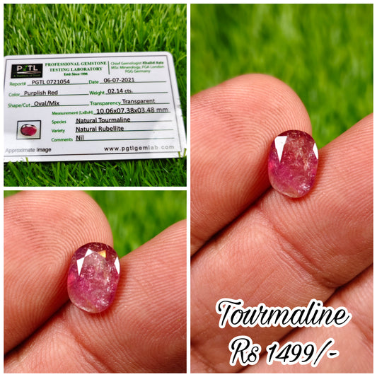 Tourmaline With Lab certificate