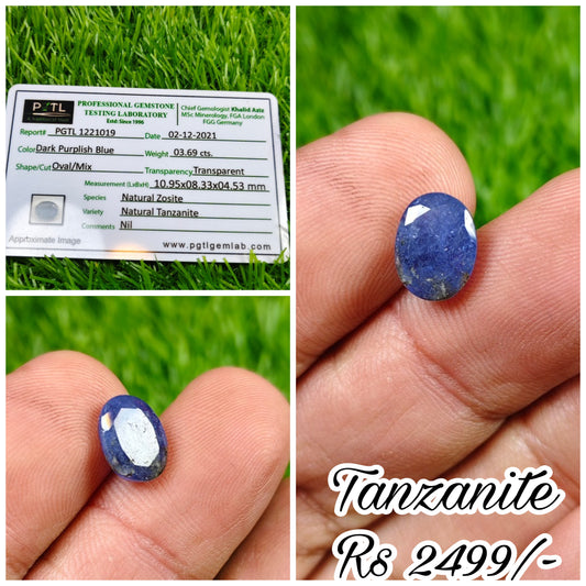 Tanzanite With Lab certificate
