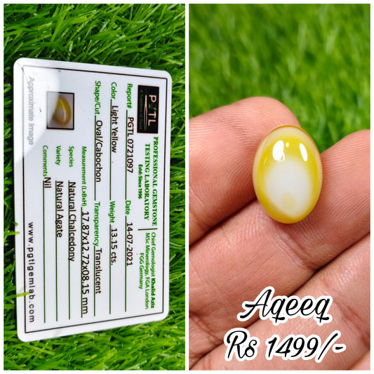Aqeeq With Lab certificate
