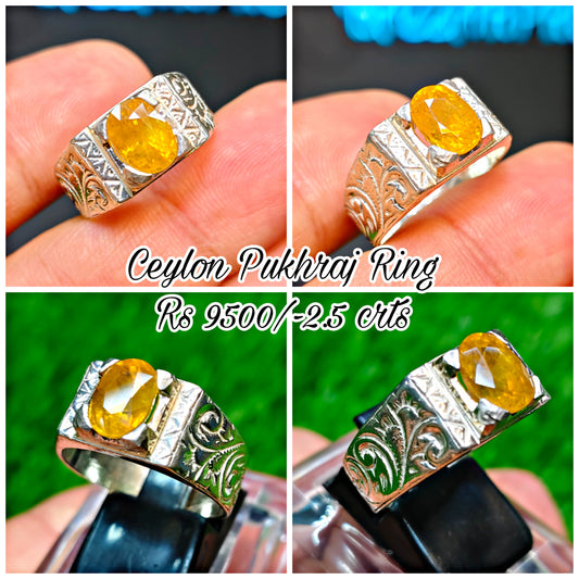Ceylon Pukhraj Ring