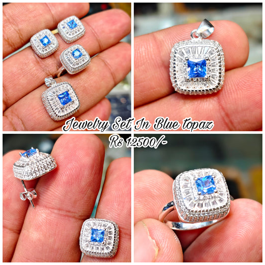 Jewelry Sets In Blue Topaz