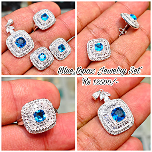 Jewelry Sets In Blue Topaz