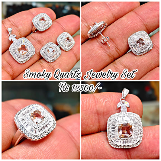Jewelry Sets In Snokey Quartz