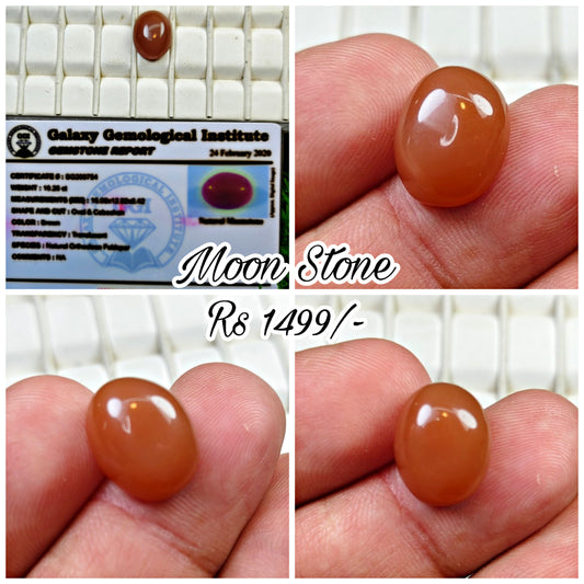 Moon Stone With Lab Certificate