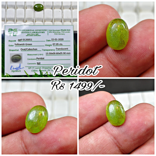 Peridot With Lab Certificate