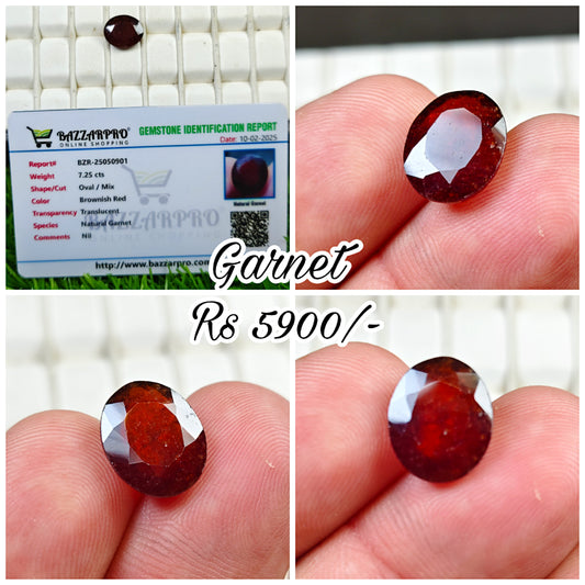 Garnet With Lab Certificate
