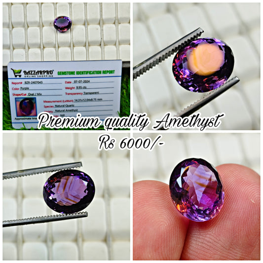 Amethyst With Lab Certificate