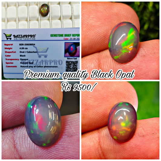 Black Opal With Lab Certificate