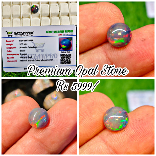 Black Opal With Lab Certificate