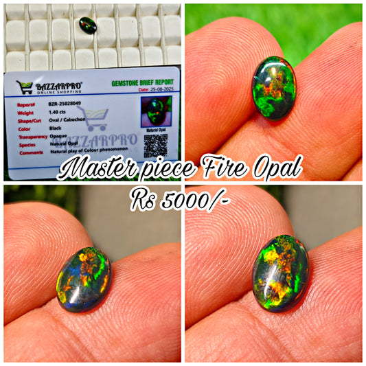 Fire Opal With Lab Certificate
