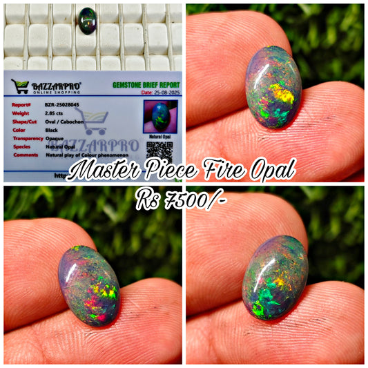 Fire Opal With Lab Certificate