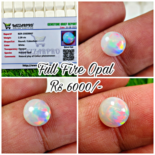 Full Fire Opal With Lab Certificate
