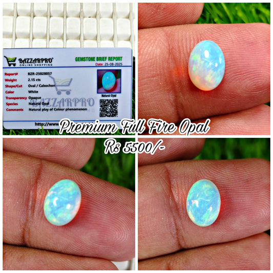 Full Fire Opal With Lab Certificate