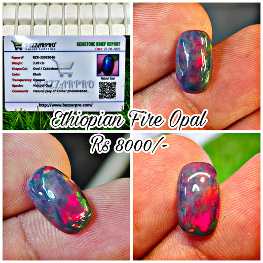 Full Fire Opal With Lab Certificate