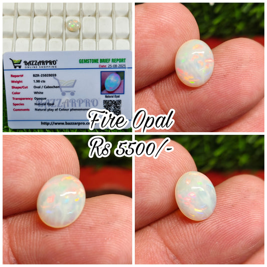 Full Fire Opal With Lab Certificate